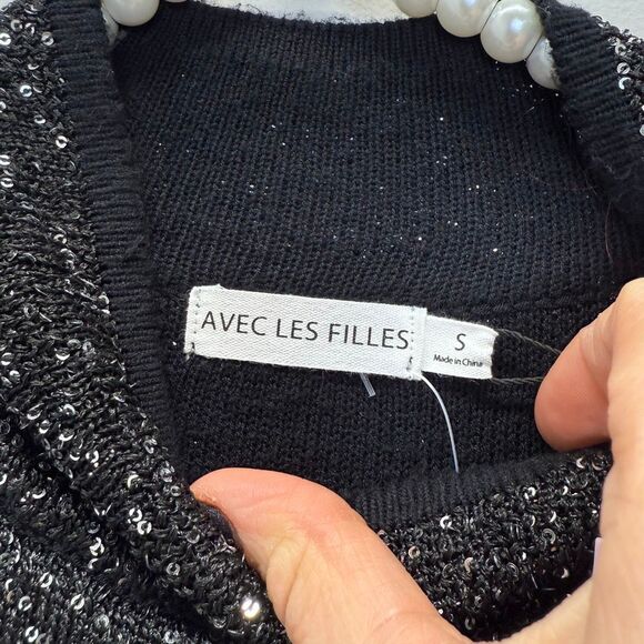 Avec Les Filles Sequin Sleeveless Knit Dress - Picture 10 of 16